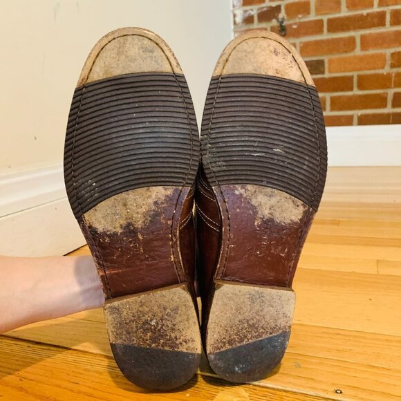 Cole Haan Mens Burgundy Cognac Leather Loafers Size US 10.5 M - Picture 14 of 14